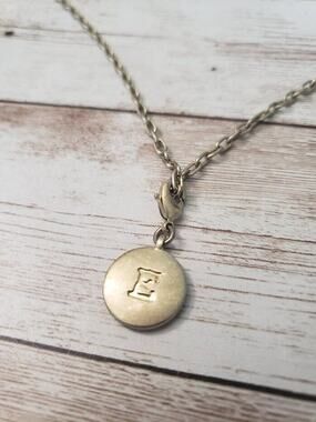 Lia Sophia Necklace with E Initial